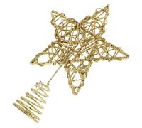Puntale D'oro Per L'albero Topper Dell'albero Della Stella Di Natale Illuminato