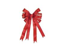 Puntale for albero di Natale a doppio strato da 41*24 cm, grande, con fiocco e bordo dorato glitterato, decorazione for porta di Natale, decorazione a foglia d'acero Per Ringraziamento(Color 4)