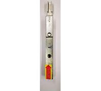 Puntale inferiore per SICURTOP Elemento terminale inferiore di lunghezza 130 mm, con puntale diametro 9,5 mm, uscita 20 mm. Frontale da 16 mm.