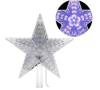 Puntale luminoso per albero di natale proiettore LED glicine forma di stella
