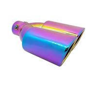 Puntale Marmitta Di Scarico Rotondo Per Auto In Acciaio Inossidabile Da 1 A 2 Tubi Doppi Rivestimento Per Gola Posteriore Dell'auto Terminale Di Coda(Color)