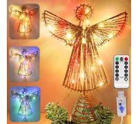 Puntale Per Albero con Angelo, Puntale per Albero di Natale, Decorazione per Alberos di Natale, Alberos di Natales Angel Treetop, Domestica Decorazione Natalizia Bella Decoraziones Natalizia