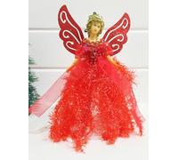 Puntale per albero di angelo di Natale, statuetta superiore dells'albero di angelo Puntale per fata dells'albero di Natale Ciondolo illuminato sulla cima del-l'alberos, bambole sulla cima del-l'albero