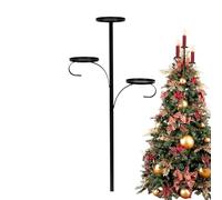Puntale per albero di Natale a 3 livelli, supporto per candelabro a 3 livelli, puntale per albero di Natale, puntale per albero di Natale unico, luminoso