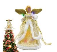 Puntale Per Albero Di Natale A Forma Di Angelo, LED Angelo Decorazione Per Albero Di Natale, Puntale Per Albero Di Natale Con Angelo, Statua D'angelo Con Luci A LED Per Decorazioni Albero Di Natale