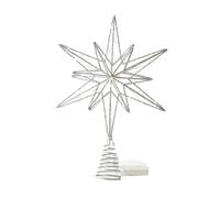 Puntale per albero di Natale a forma di stella, per foto in veranda e al