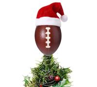 Puntale Per Albero Di Natale | Calcio e Cappello Babbo Natale per Albero,Decorazione Invernale Per Interni Per Feste,Per Interni Ed Esterni Inverno Casa Soggiorno Festa Porta