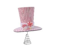 PUNTALE PER ALBERO DI NATALE CAPPELLO CANDY H. 25 CM.