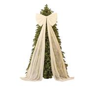 Puntale per albero di Natale con fiocchi in velluto extra large 180 x 50 cm, decorazione per albero di Natale, fiocchi gigante in velluto, decorazione per parete di casa, festa, compleanno, matrimonio