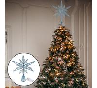 Puntale per albero di Natale illuminato: stella per la cima dell'albero di