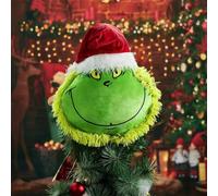 Puntale per Albero di Natale Pupazzo Verde, Peluche Addobbo Fuori Porta Natalizio Morbido, Decorazione Natalizia Elfo con Cappello Rosso, Mostriciattolo Festivo PUNTALE ALBERO NATALIZIO ORIGINALE : qu