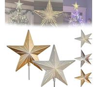 Puntale per albero di pan di zenzero con notte stellata, stella in resina a 5 punti, decorazione magica per albero di Natale, albero di Natale con notte stellata, per la casa, le vacanze, magia e