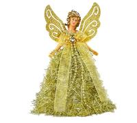 Puntale Per Albero - Figurine Di Angeli Da 8 Pollici | Angelo Illuminato 'albero Di Natale, Statuetta Della Principessa Sulla Cima 'albero Con, Decorazioni Per L'albero Di Natale, Bombonie