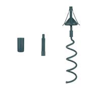 Puntale per Albero Natale, Puntale Universale Girevole Albero di Adatto con Accessori Regolabili e Istruzioni per Alberi di Natale e Tutti i Tipi Alberi (Verde)