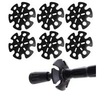 Puntale per Bastone,Accessori Antiscivolo Trekking,Bastoncini Trekking,Cestino da Sci con Fango di Neve,Gommini per Bastoncini Walking,Punte per bastoncini da trekking in gomma Confezione,6PCS