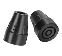 Puntale Per Stampelle 16,8mm x 64mm x 45mm (x 2 Unita) Gommini stampelle antiscivolo, Puntale stampelle, Piedini per stampelle, Gommino per stampella, Nero Puntali in Gomma, Antiscivolo 3283553