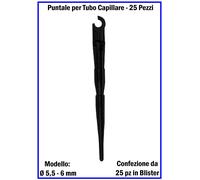 Puntale Picchetto per Tubo Capillare da Fissaggio Microtubi Irrigazione a Goccia