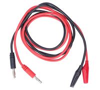 Puntali con clip a coccodrillo Multimetro a spina a banana Tester di potenza elettronico con forte di morso Isolamento in silicone flessibile Filo di rame non ossidato per