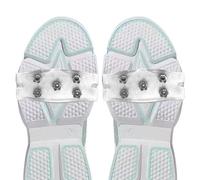 Puntali da Neve - 2 Pezzi Antiscivolo Portatili a 5 Denti, Ramponi per Scarpe, Tacchetti da Ghiaccio per Escursionismo Arrampicata | Picchi di presa per avventure di sport invernali all'aperto