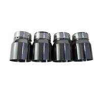 Puntali Di Scarico In Acciaio Inossidabile Da 4 Pezzi Per BMW F87 Per M2 F80 Per M3 F82 F83 Per Punta Di Scarico M4 Tubo Di Scappamento(Nero lucido)