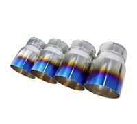 Puntali Di Scarico In Acciaio Inossidabile Da 4 Pezzi Per BMW F87 Per M2 F80 Per M3 F82 F83 Per Punta Di Scarico M4 Tubo Di Scappamento(Blu)