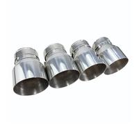 Puntali Di Scarico In Acciaio Inossidabile Da 4 Pezzi Per BMW F87 Per M2 F80 Per M3 F82 F83 Per Punta Di Scarico M4 Terminale Di Coda(Argento)