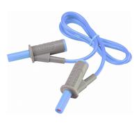 Puntali di sicurezza [Spina a banana 4 mm - Spina a banana 4 mm] 0.75 m Blu