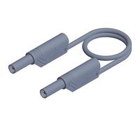 Puntali di sicurezza [ Spina a listello 4 mm - Spina a listello 4 mm] 0.50 m Grigio SKS Hirschmann MLS WS 50/2 5 grau/