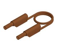 Puntali di sicurezza [ Spina a listello 4 mm - Spina a listello 4 mm] 0.50 m Marrone SKS Hirschmann MLS WS 50/2 5 brau
