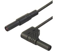 Puntali di sicurezza [ Spina a listello 4 mm - Spina a listello 4 mm] 2.00 m Nero SKS Hirschmann MLS WG 200/2 5 sw