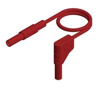 Puntali di sicurezza [ Spina a listello 4 mm - Spina a listello 4 mm] 2.00 m Rosso SKS Hirschmann MLS SIL WG 200/1 ro