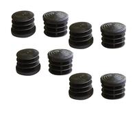 Puntali Interni Alettati Tondi Neri Ø 16 Mm. 8 Pz.