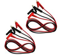 Puntali Tester Per Multimetro Pinze a Coccodrillo Puntali Multimetro Spina 4 PCS