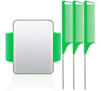 Puntaspilli magnetico da polso da cucito e da polso, con 3 pezzi, pettine a coda di topo in acciaio inox, per cucito, cucito quotidiano a mano (verde)