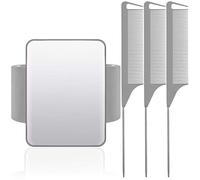 Puntaspilli magnetico da polso da cucito e da polso, con 3 pezzi, pettine a coda di topo in acciaio inox, per cucito, cucito quotidiano a mano (grigio)