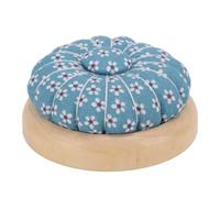 Puntaspilli Porta Spilli, 6.8 X 6.8 X 3cm Cuscino per Spilli Cute Pin Cushions per Cucire Base in Legno Puntaspilli Rotondi Porta Aghi Da Cucire