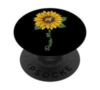 Puntatore a forma di girasole, per amanti del cane, mamma, mamma PopSockets PopGrip Adesivo