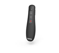 PUNTATORE HAMA Puntatore Laser Rosso, Telecomando, 3 Tasti, USB, Tecnologia RF 2.4 GHz, Range 12 m, Nero