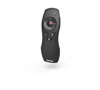 PUNTATORE HAMA Puntatore Laser Rosso, Wireless, Ergonomico, Compatibile con Windows, RF 2.4 GHz, , 9 Tasti, Nero