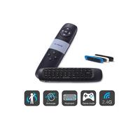Trade Shop Traesio Puntatore Laser Mouse Tastiera Qwerty Wireless per Conferenze Presentazioni