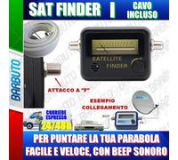 PUNTATORE, MISURATORE CAMPO, SAT FINDER DVB-S/S2 "PER PUNTARE LA TUA PARABOLA"