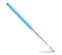 Puntatore telescopico 2 in 1 per insegnanti, penna stilo liscia per touch screen, lavagna bianca retrattile per presentazione, puntatore per insegnamento, lezioni, coaching, estensione 100 cm, blu