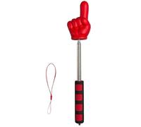 Puntatore telescopico per insegnanti, 35,1 cm, puntatore dimostrativo con manico morbido, puntatore a forma di dita, per studenti focalizzati sulla lezione dell'insegnante, KYm323 (rosso, 8 x 35 cm)