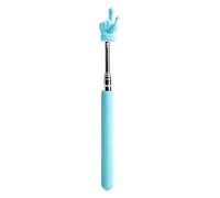 Puntatore telescopico per insegnanti, per valutazione, mini puntatore manuale con acciaio resistente, elegante e puntatore per le dita, per scuola, casa e scuola materna professionale