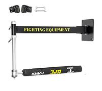 Puntatrice a parete a Punteggio della barra di rotazione con viti espansione e guanti salvaspazio for la palestra pugili for for Fai da te per principianti(Noir)