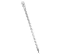 Puntazza per Messa a Terra 29,7x1,2x1,2cm Ferro Zincato Argento | Picchetto Dispersore di Terra, per Recinzioni Elettriche, Uso Esterno, Risposta Rapida e Resistenza all'Usura