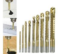 PUNTE ACCIAIO SET DA 9 TRAPANO PER FORARE TITANIO LEGNO FERRO FRESARE FILETTARE