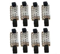 Punte antiscivolo in lega di acciaio per scarpe da trekking, ghiaccio e neve, ottimizzate per passeggiate invernali e condizioni di sentiero (4 paia)