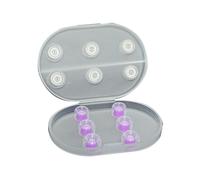 Punte Auricolari In Silicone Sostituibili In-Ear 3 Paia Morbide e Comode per Cuffie Cablate Taglia M Accessori Viola
