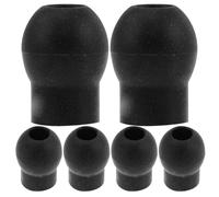 Punte Auricolari Nero 5-6mm per Stetoscopio 6 Pezzi in PVC | Fonendoscopio, Montaggio Manuale senza Attrezzi, Struttura Curva Aderente, Uso Clinico Quotidiano